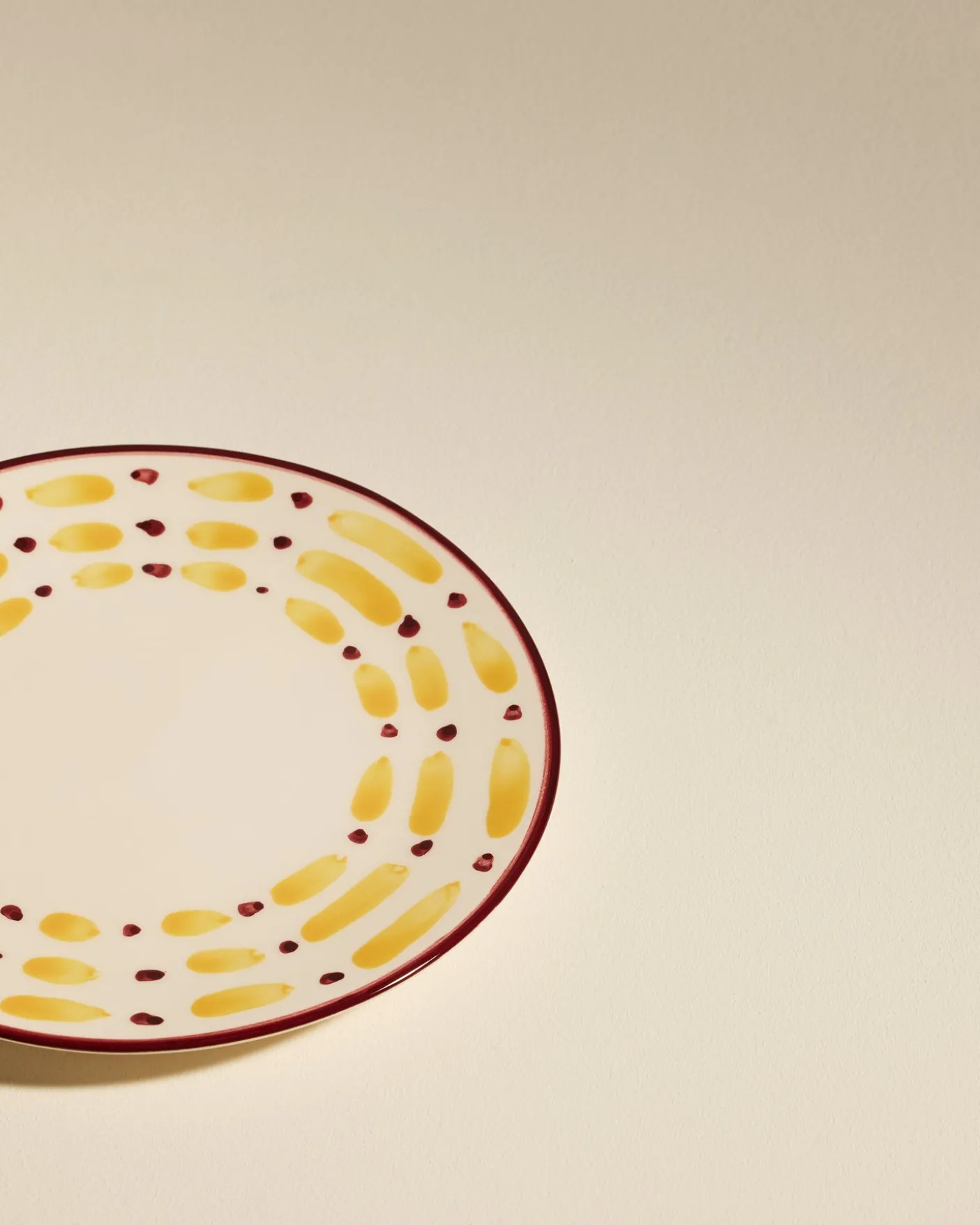 Assiette à dessert Aura - Carmin