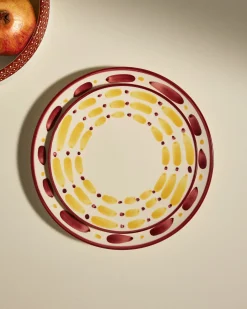 Assiette à dessert Aura - Carmin