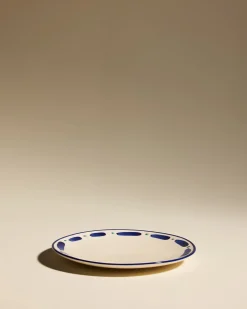 Assiette plate Aura - Outremer