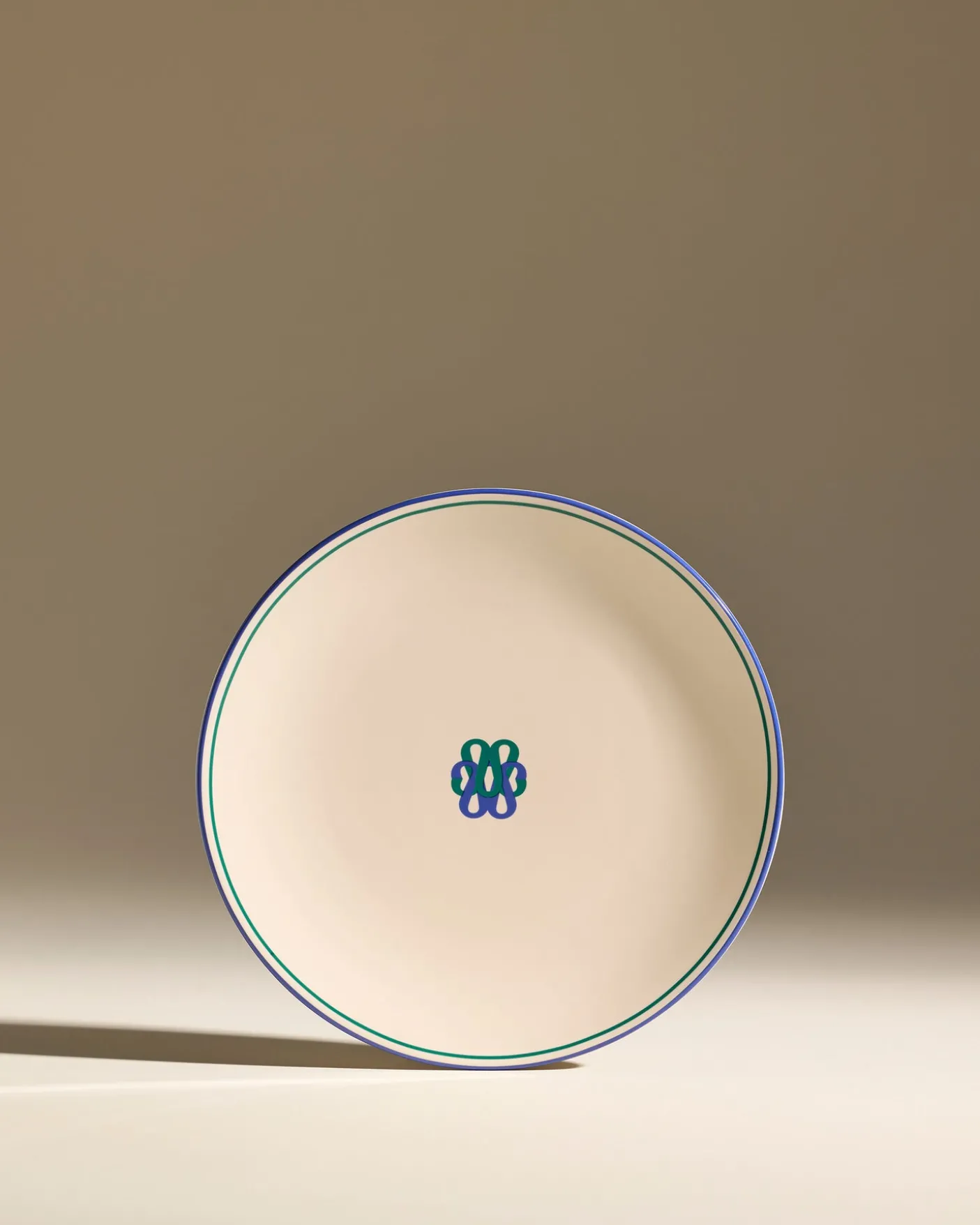 Assiette plate Reflet - Outremer