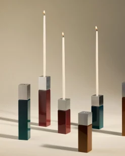 Bougeoir Oscar - Bleu Sarah