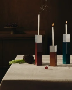 Bougeoir Oscar - Bleu Sarah