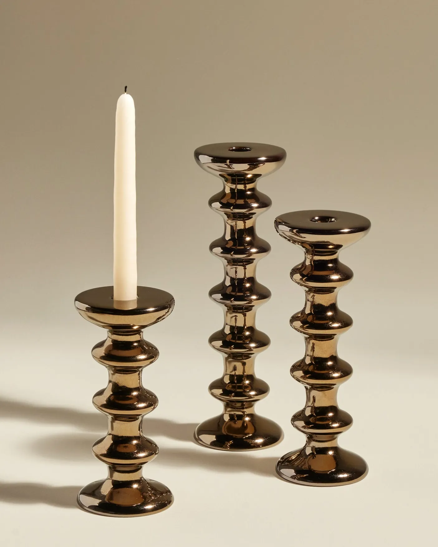 Bougeoir Slave - Mordoré