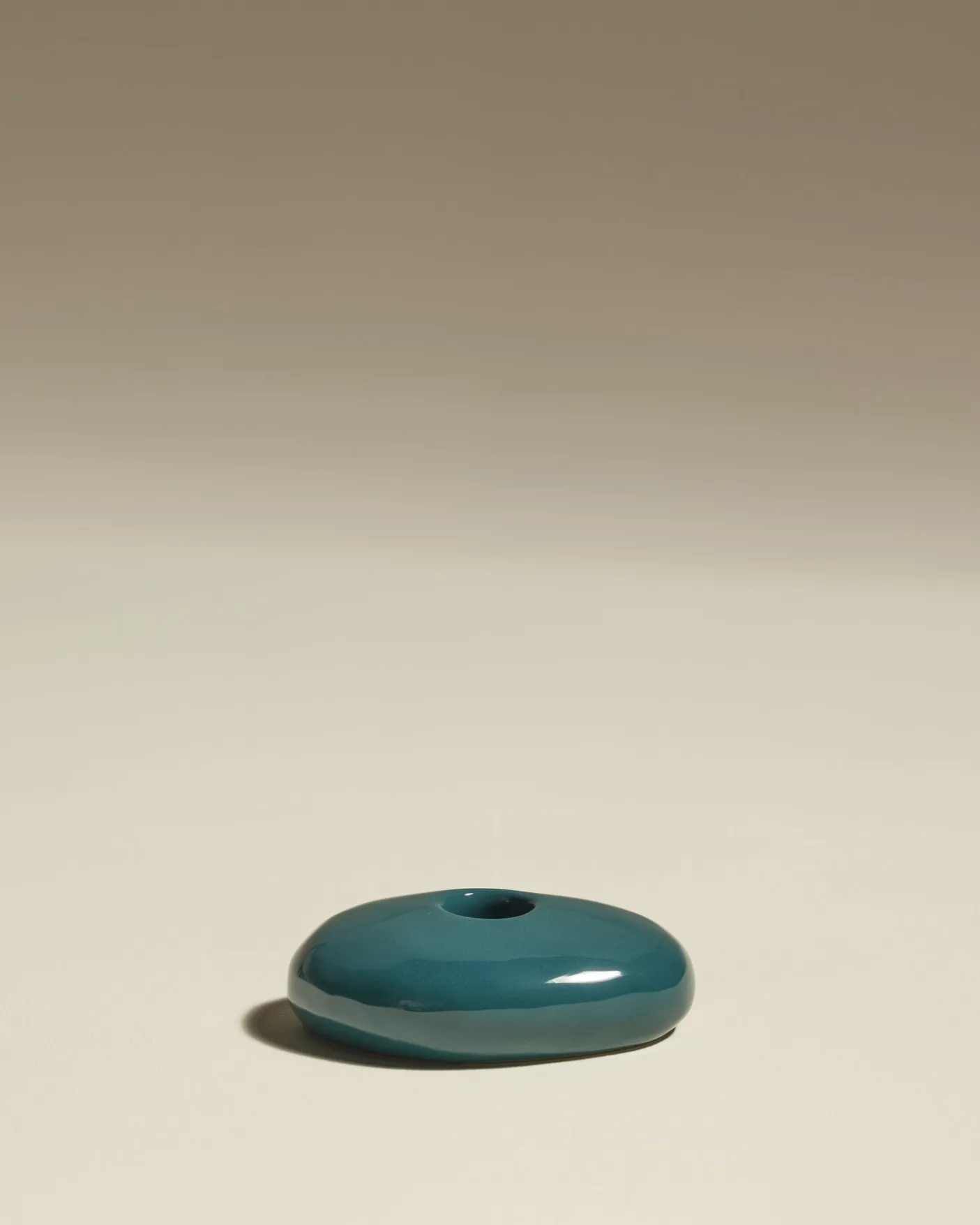 Bougeoir Stone - Bleu Sarah