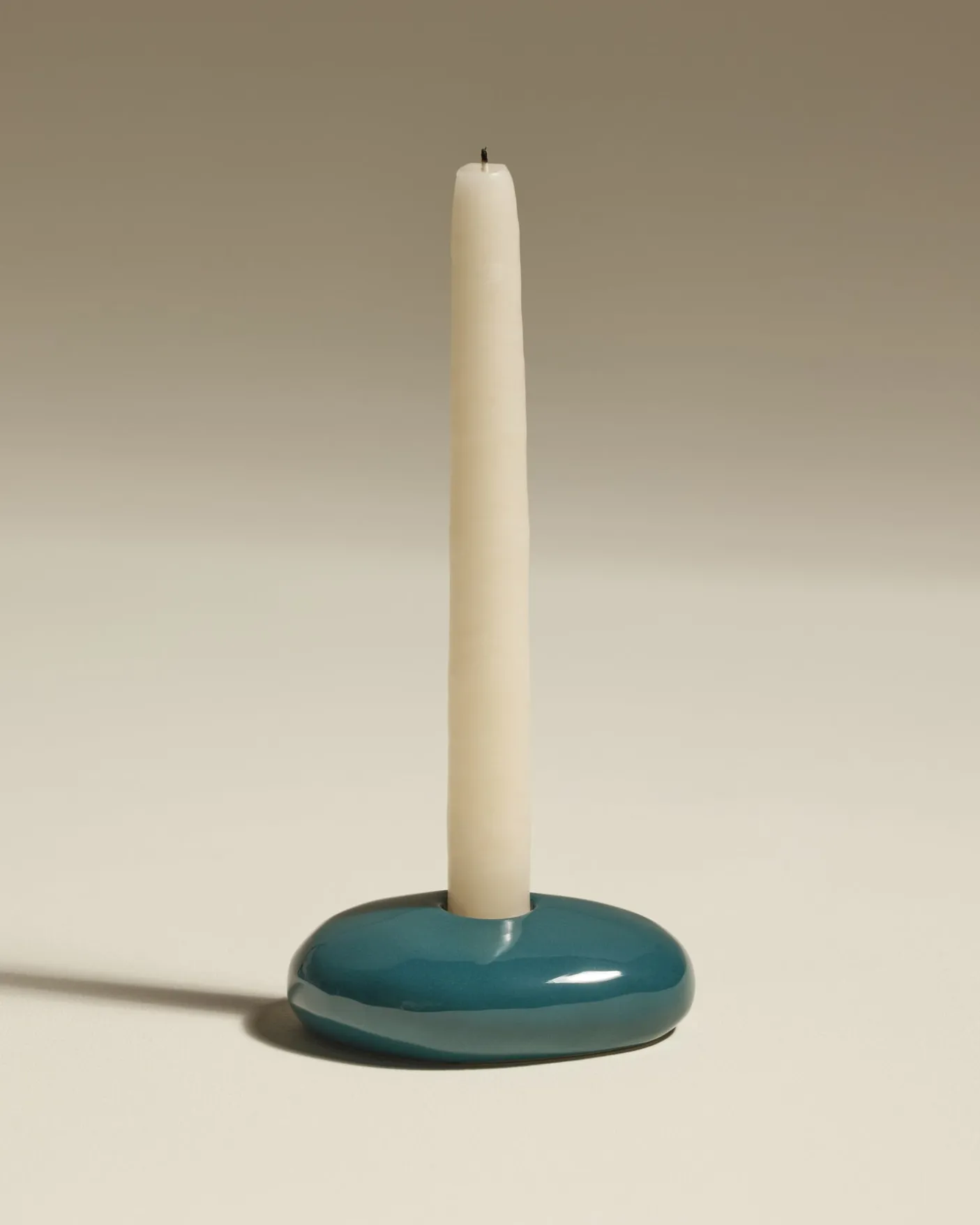 Bougeoir Stone - Bleu Sarah