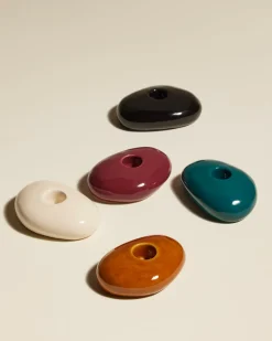 Bougeoir Stone - Bleu Sarah