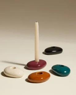 Bougeoir Stone - Ecru