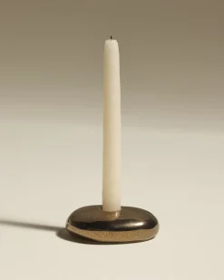 Bougeoir Stone - Mordoré