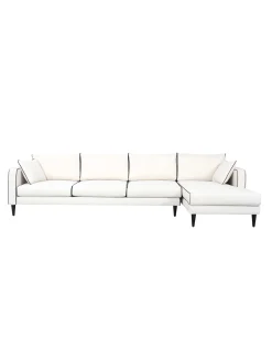 Canapé d'angle droit Noa - Blanc