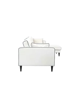 Canapé d'angle droit Noa - Blanc