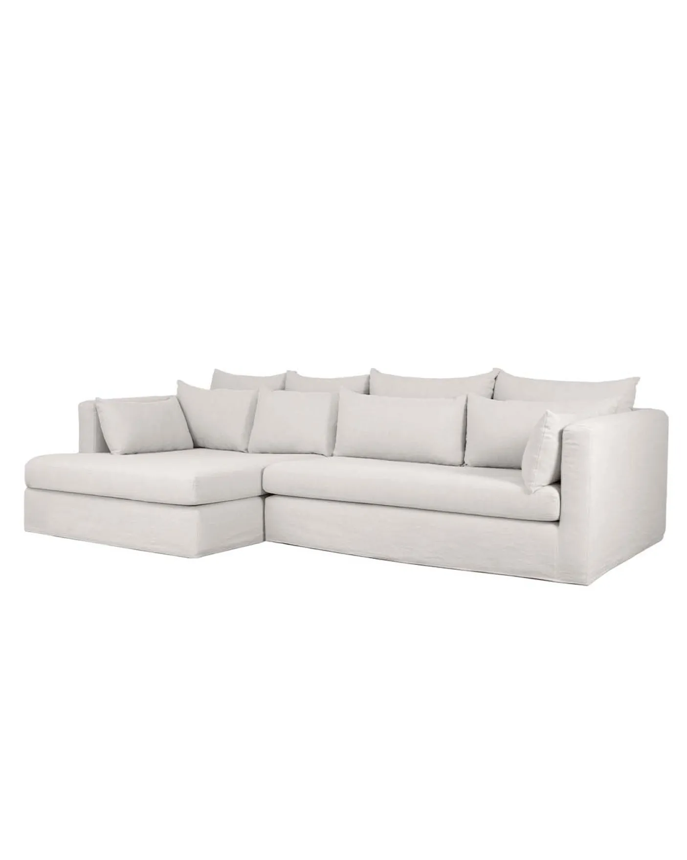 Canapé d'angle SuperBox - Angle à gauche - Gris clair