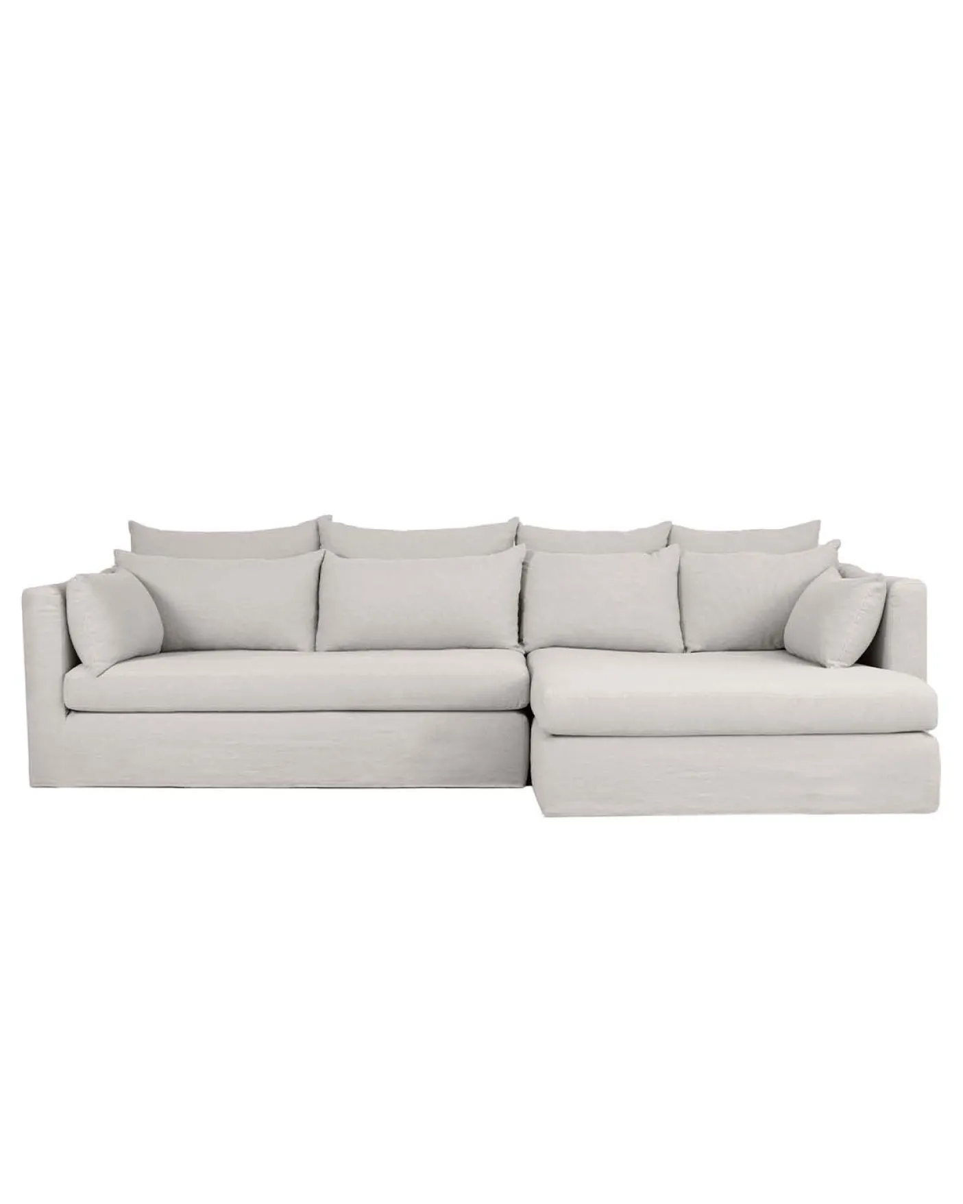 Canapé d'angle SuperBox - Angle à droite - Lin