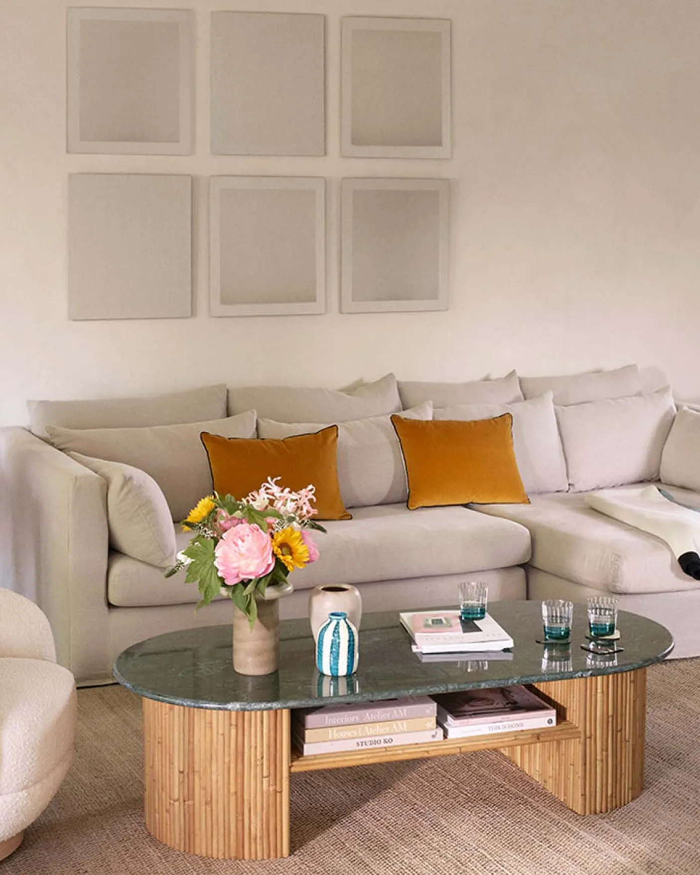 Canapé d'angle SuperBox - Angle à droite - Lin