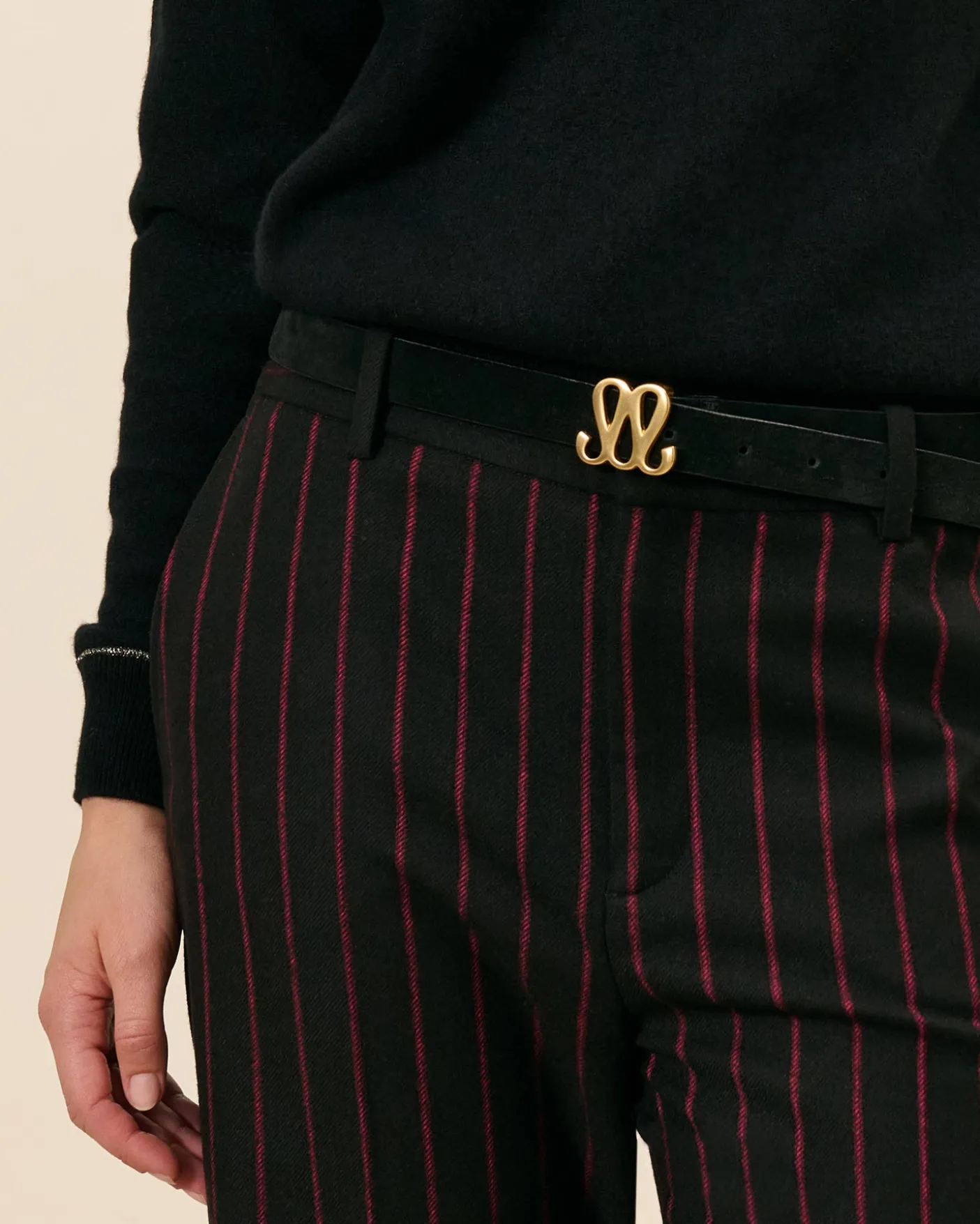 Ceinture Reversible Monogramme - Noir