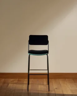 Chaise de bar Double Jeu - Bleu Sarah