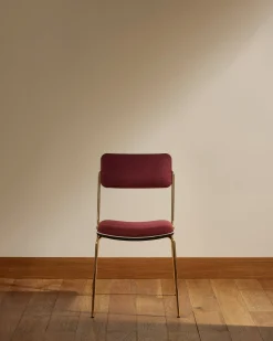 Chaise Double Jeu - Doré / Cassis