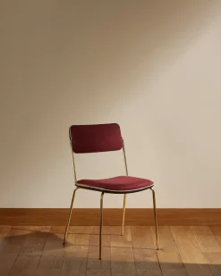 Chaise Double Jeu - Doré / Cassis