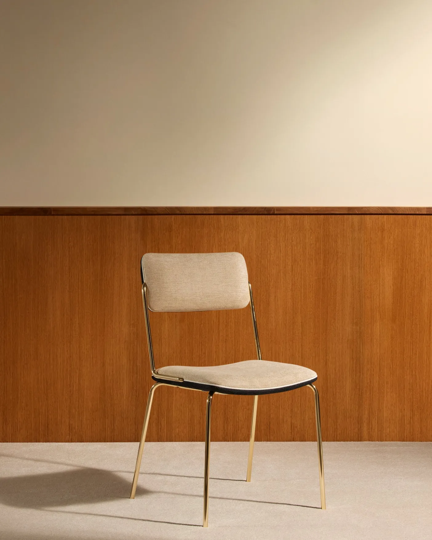 Chaise Double Jeu - Doré / Lin