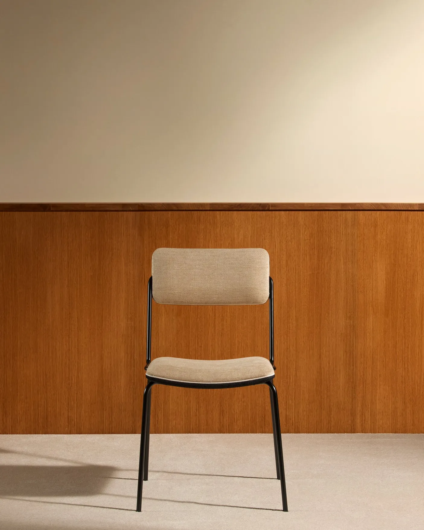 Chaise Double Jeu - Noir / Lin