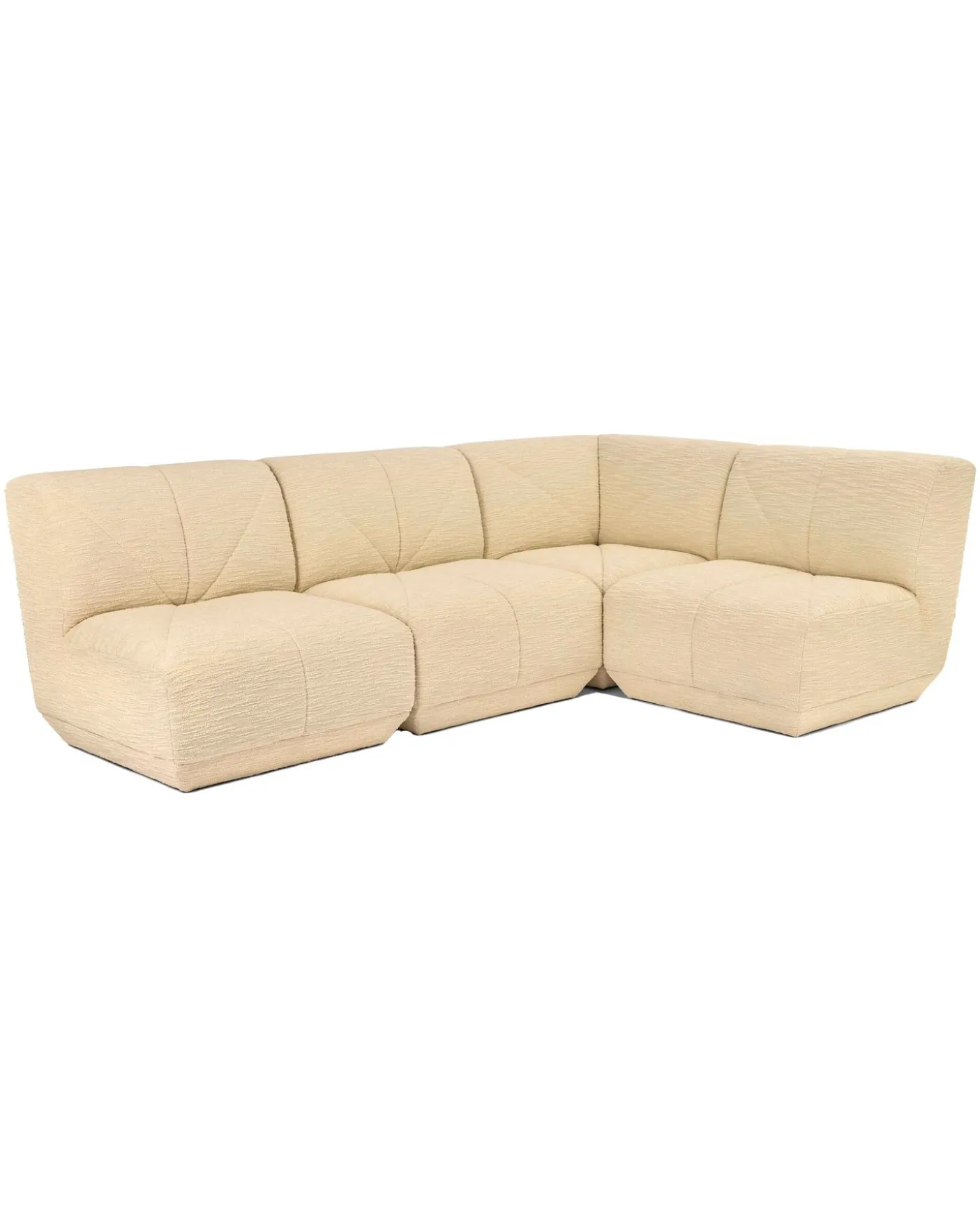 Chauffeuse d'Angle Chill - Ecru