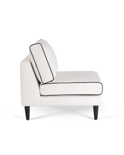 Chauffeuse Noa - Blanc / Noir