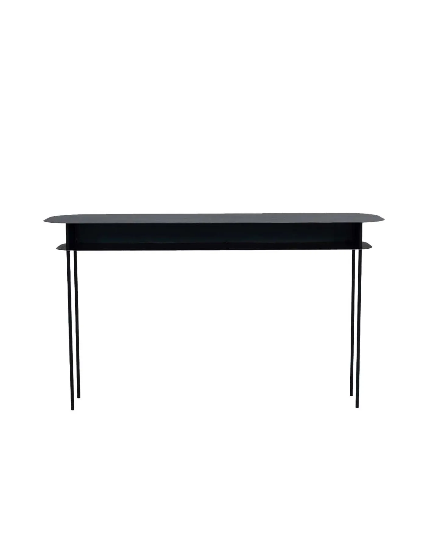 Console Tokyo Acier Ciré - Noir