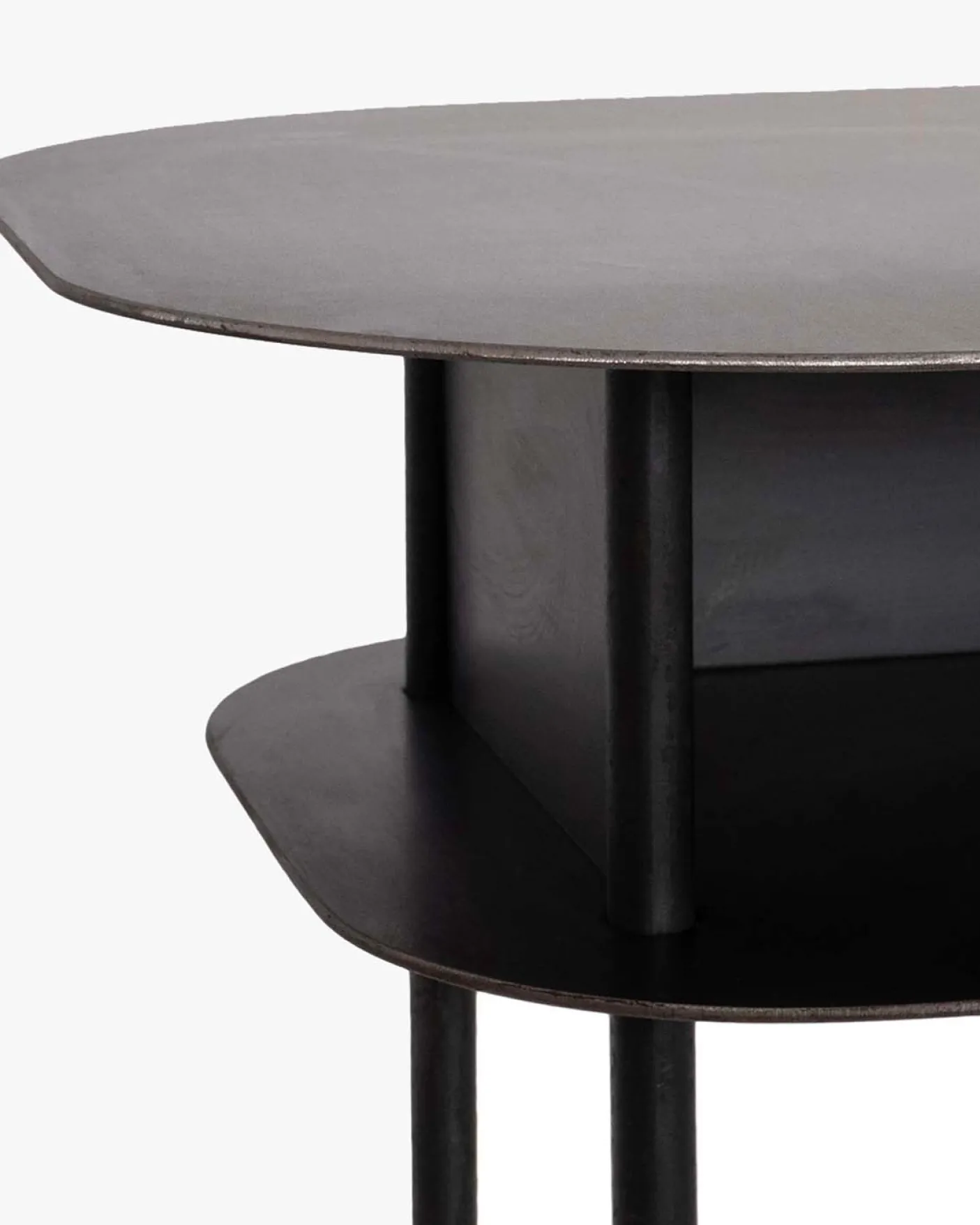 Console Tokyo Acier Ciré - Noir