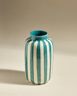 Grand vase décoratif Riviera - Bleu Sarah