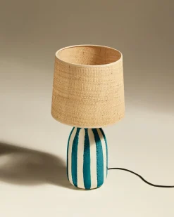 Lampe de table Palmaria - Bleu Sarah