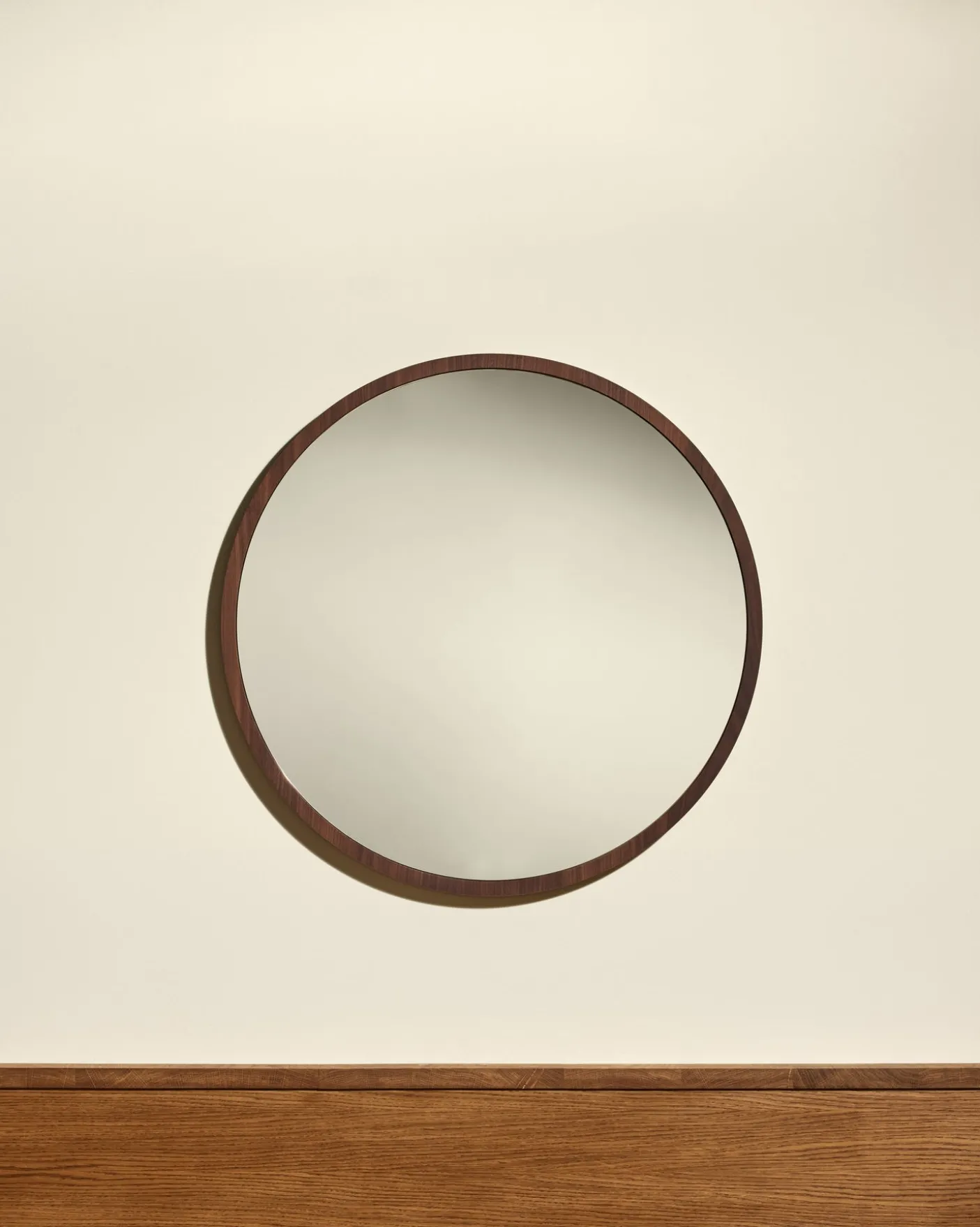 Miroir Bulle - Noyer