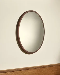 Miroir Bulle - Noyer