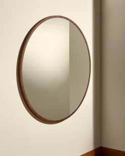 Miroir Bulle - Noyer