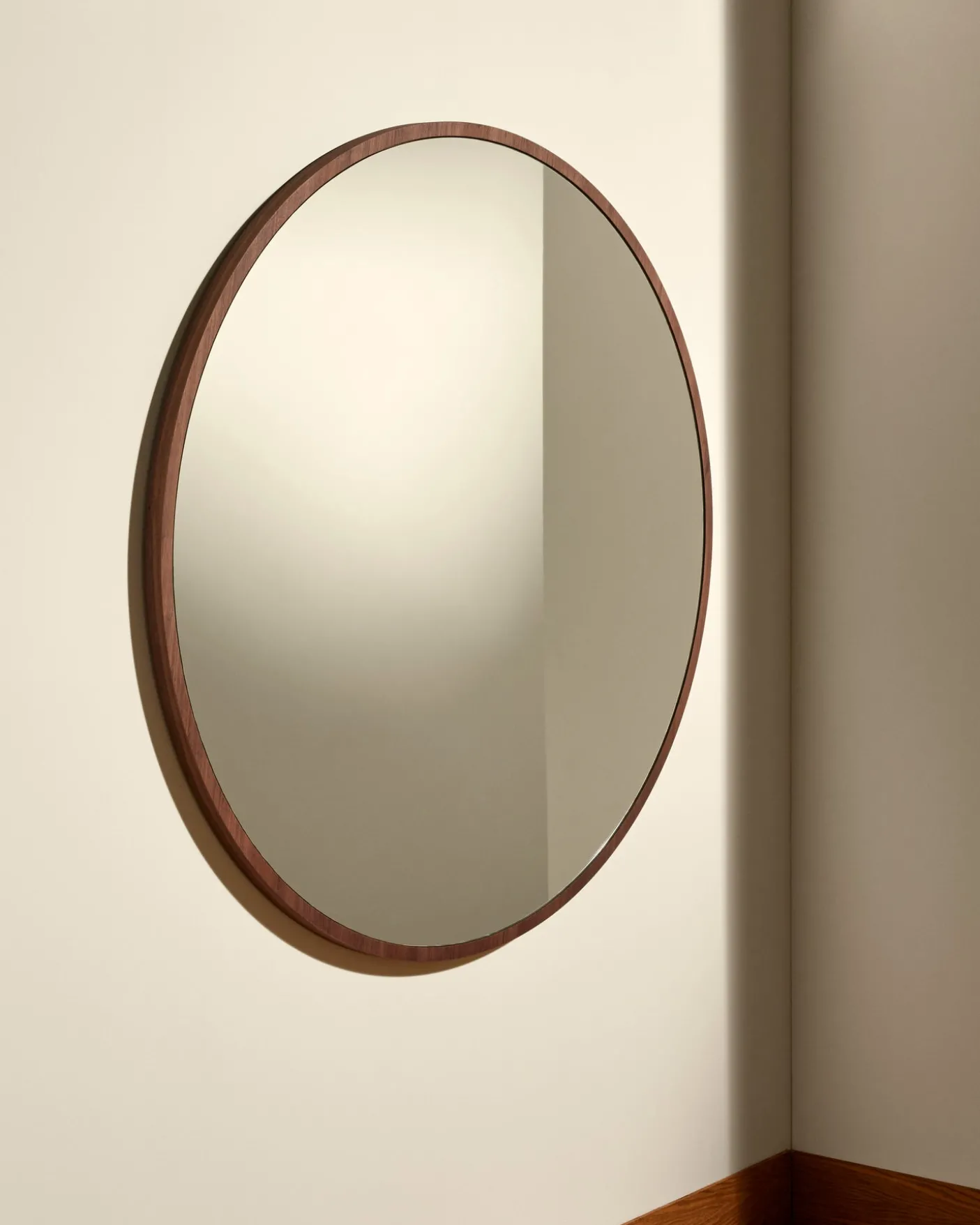 Miroir Bulle - Noyer