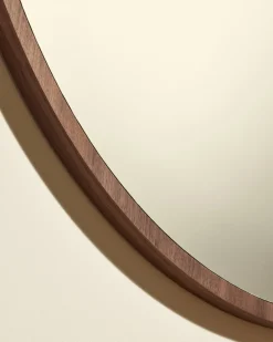 Miroir Bulle - Noyer