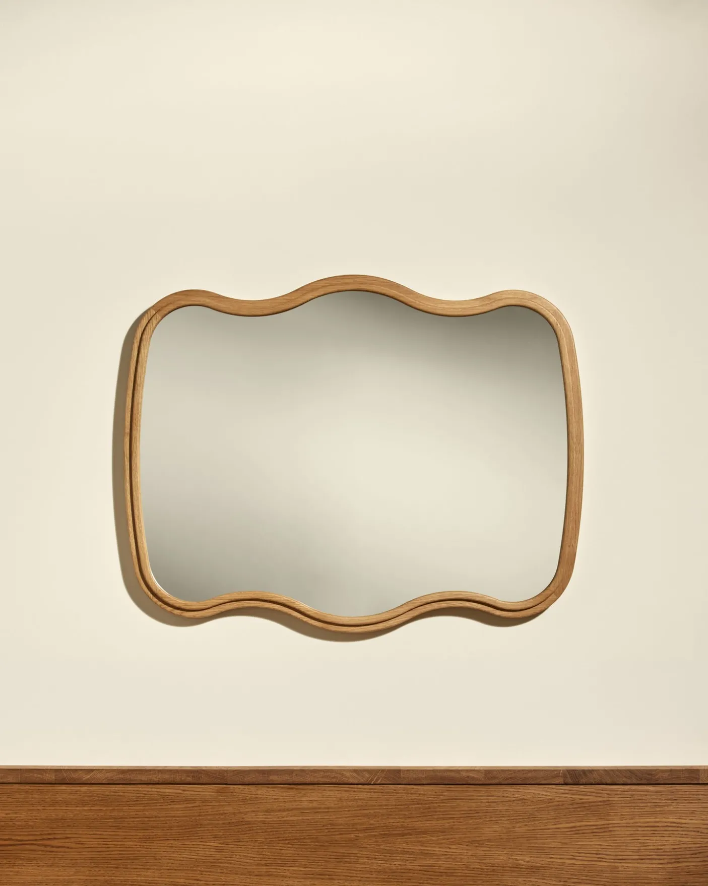 Miroir Noto 3 Vagues - Chêne