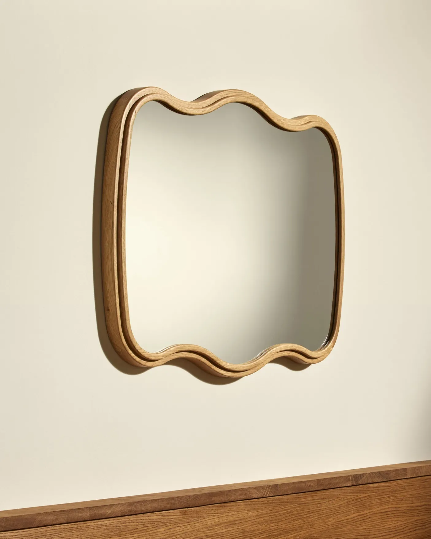 Miroir Noto 3 Vagues - Chêne