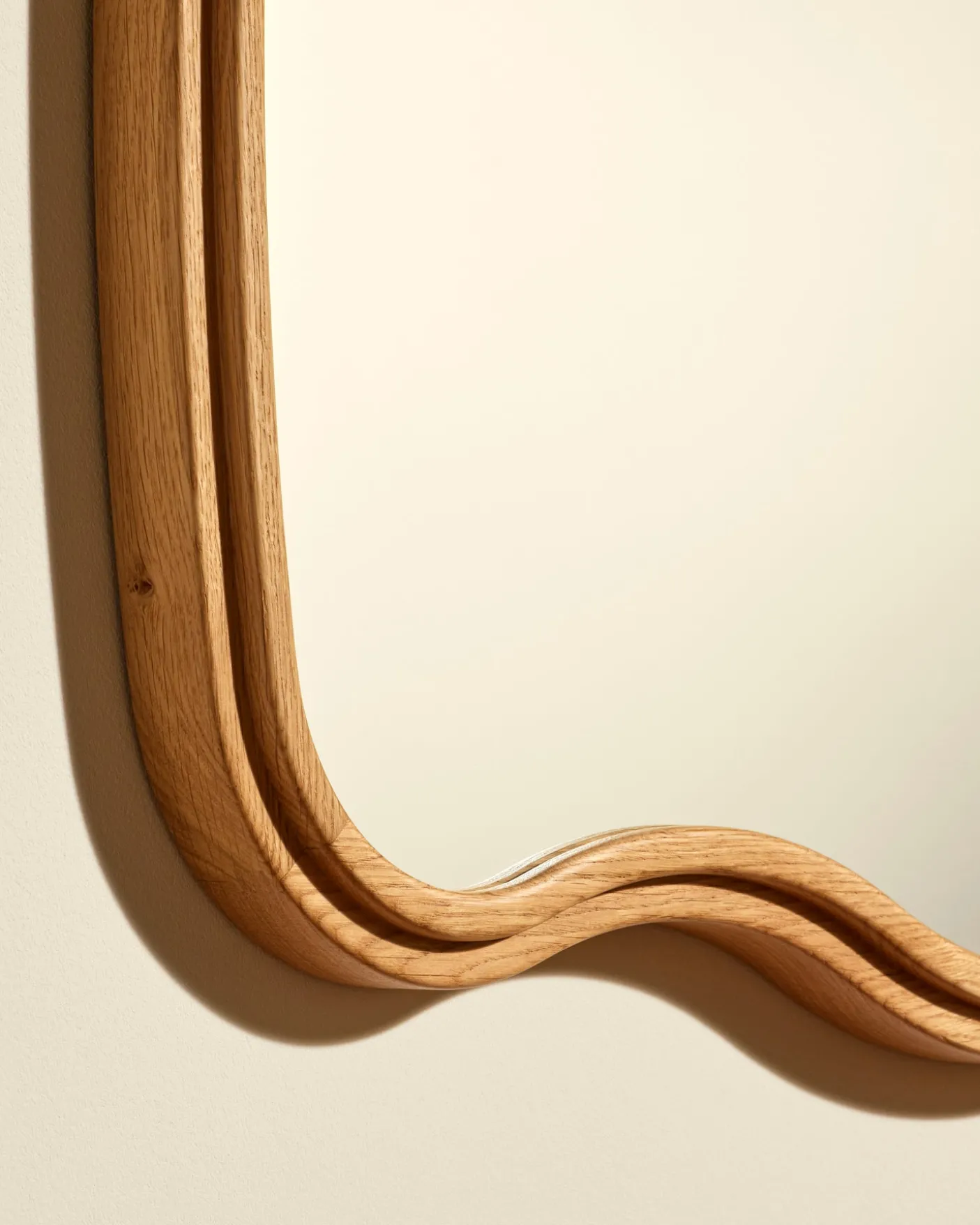 Miroir Noto 3 Vagues - Chêne