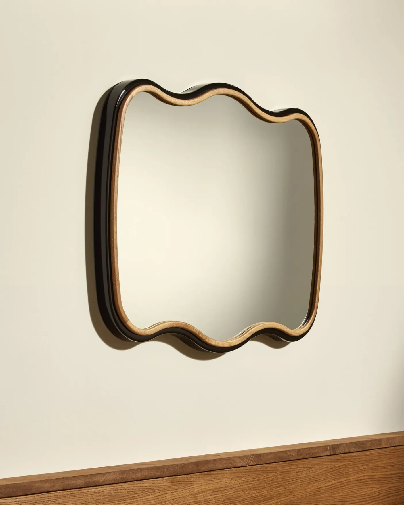 Miroir Noto 3 Vagues - Noir