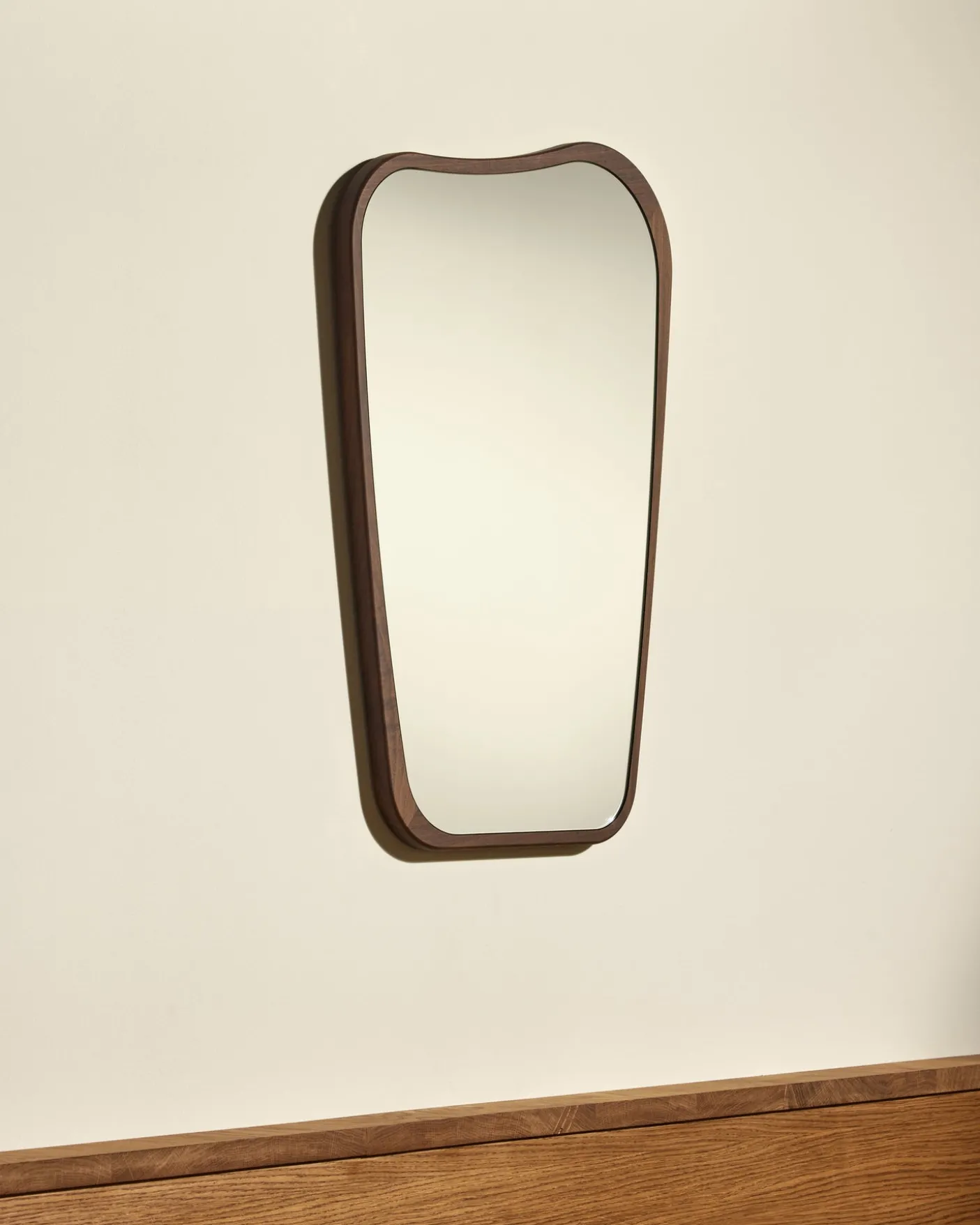 Miroir Organique - Noyer