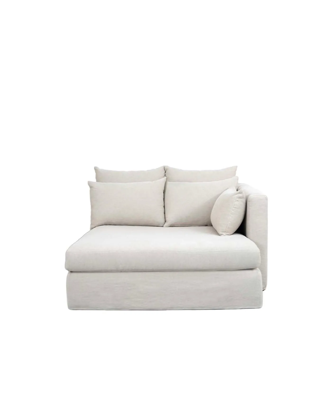 Méridienne SuperBox - Accoudoir droite - Gris clair