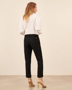 Pantalon de smoking Claude court - Noir