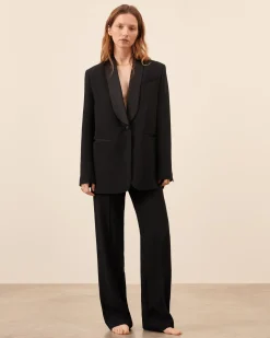 Pantalon Smoking à pince Iena - Noir