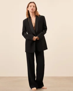 Pantalon Smoking à pince Iena - Noir