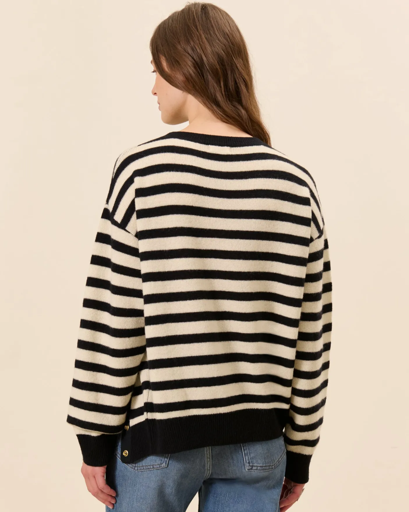 Pull Ranelagh - Ecru/Noir