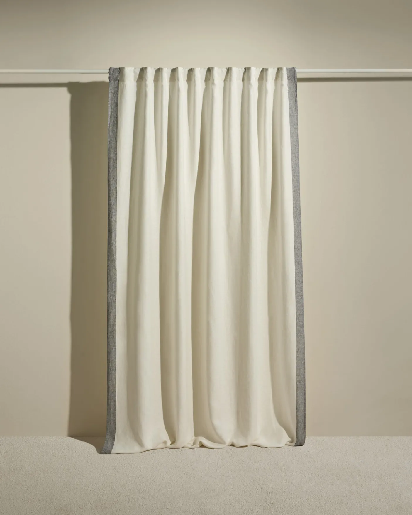 Rideau Ava Bande Tissée - Jasmin