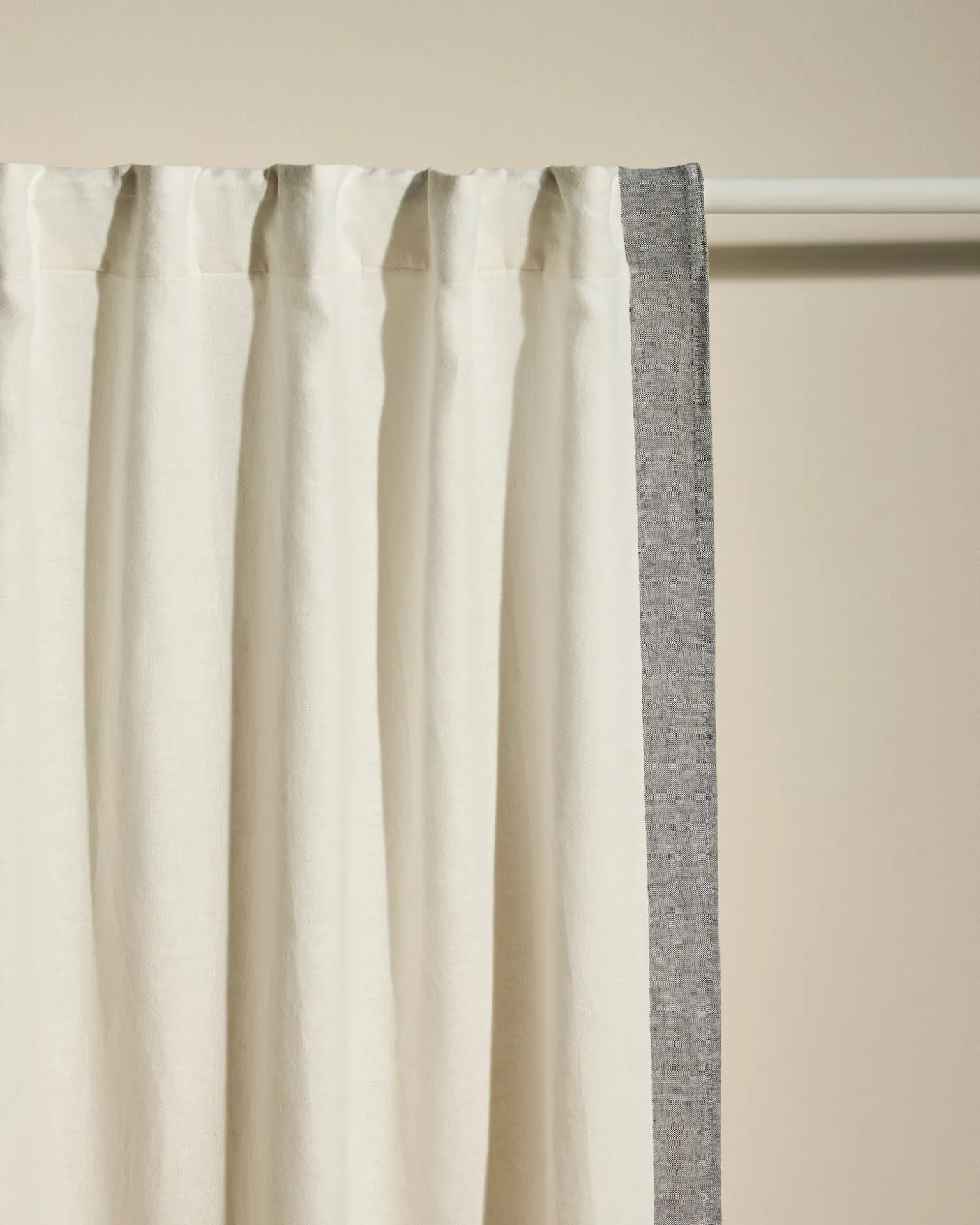 Rideau Ava Bande Tissée - Jasmin