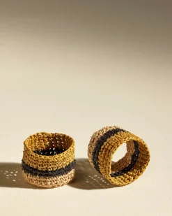 Rond de serviette Globe - Safran