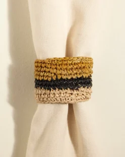 Rond de serviette Globe - Safran