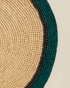 Set de table Globe - Naturel / Bleu Sarah