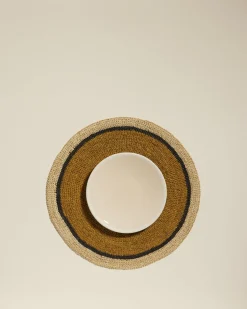 Set de table Globe - Safran / Naturel